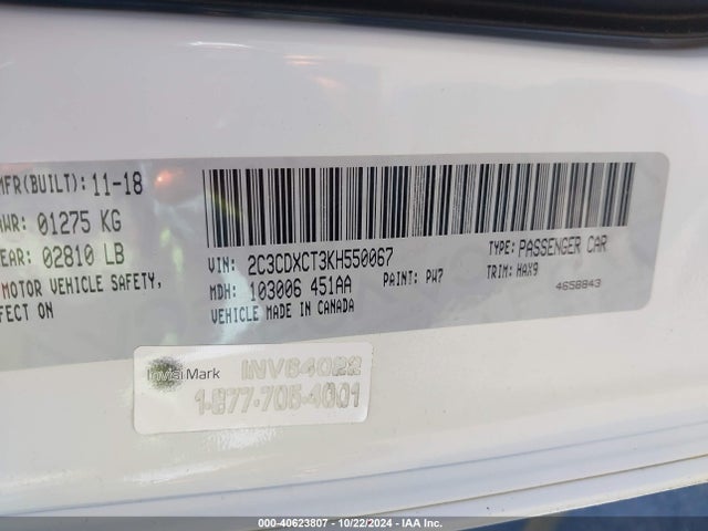 Dodge Charger R/t Rwd 2019 2C3CDXCT3KH550067 Image 9