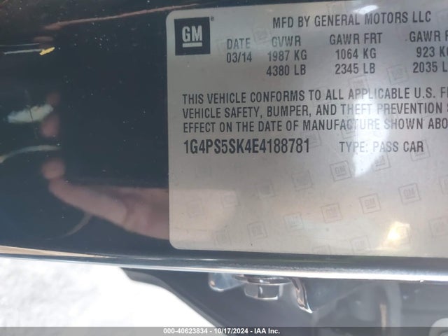 Buick Verano Leather Group 2014 1G4PS5SK4E4188781 Image 9