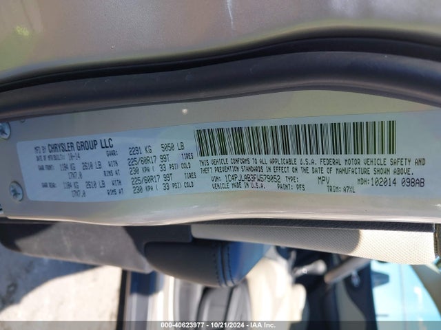 1C4PJLAB3FW579052 Jeep Cherokee Sport