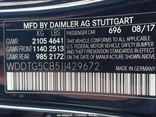 WDDTG5CB5JJ429672 Mercedes-Benz Amg Gla 45 4matic