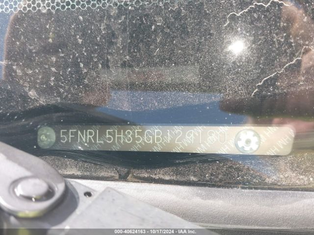 5FNRL5H35GB129180 Honda ODYSSEY SE