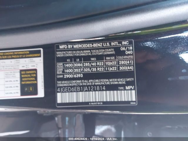 4JGED6EB1JA121814 Mercedes-Benz Amg Gle 43 Coupe 4matic