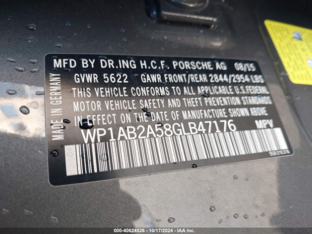 WP1AB2A58GLB47176 Porsche MACAN S