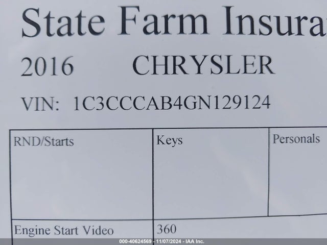 Chrysler 2016 2016 1C3CCCAB4GN129124 Image 20