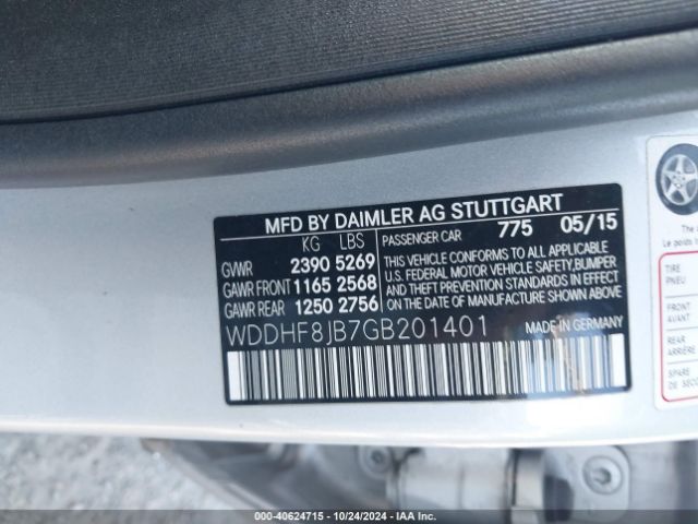 WDDHF8JB7GB201401 Mercedes-Benz E 350 4matic