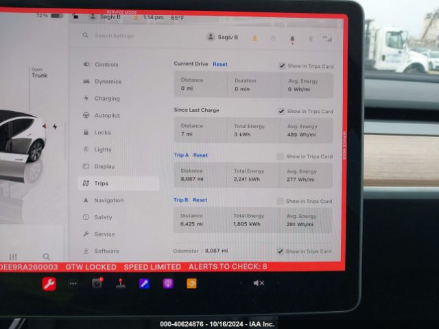 7SAYGDEE9RA260003 Tesla Model Y Long Range Dual Motor All-wheel Drive