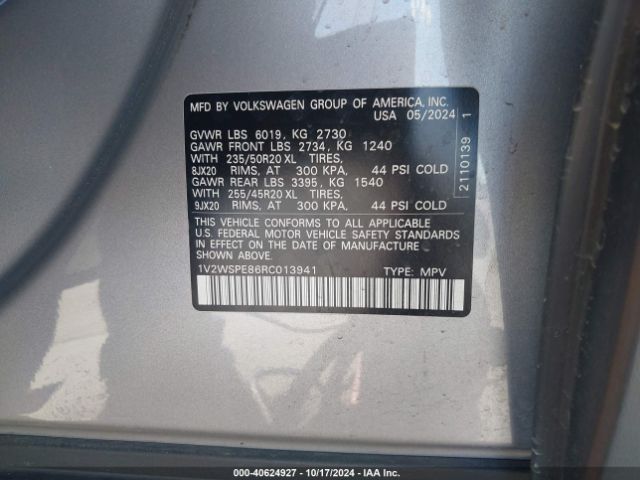 1V2WSPE86RC013941 Volkswagen Id.4 Awd Pro S