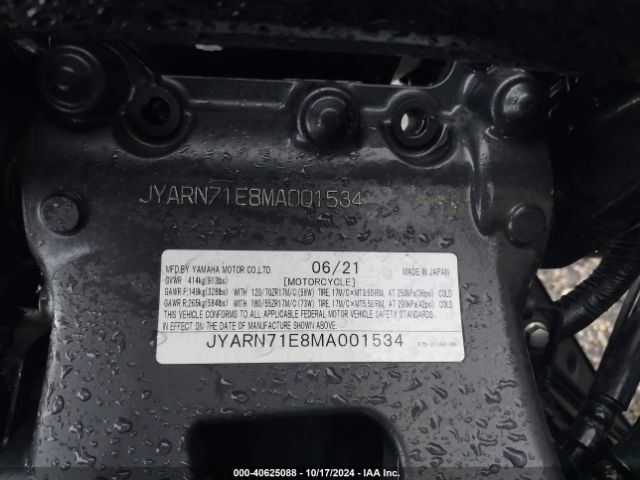 2021 YAMAHA MT09 JYARN71E8MA001534 Photo 9