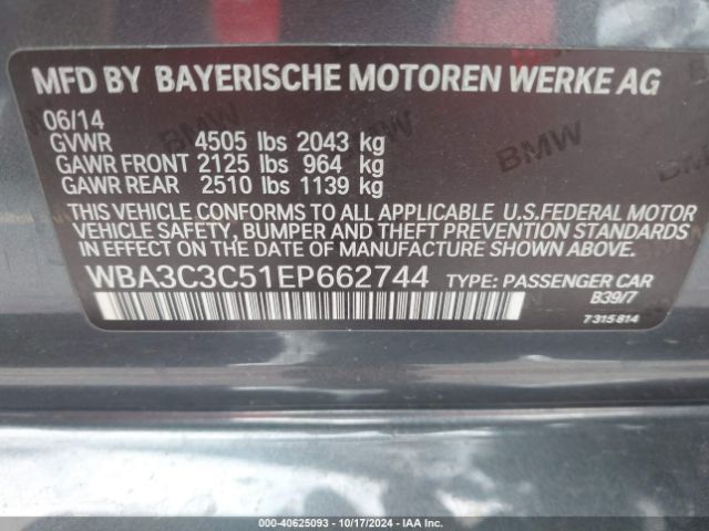 WBA3C3C51EP662744 BMW 320i Xdrive