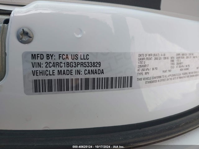 Chrysler Pacifica Touring L 2023 2C4RC1BG3PR533829 Image 9