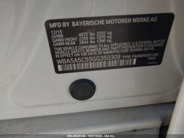 WBA5A5C55GG350309 BMW 528I
