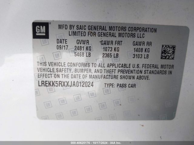 2018 CADILLAC CT6 PLUG-IN LREKK5RXXJA012024 Photo 8