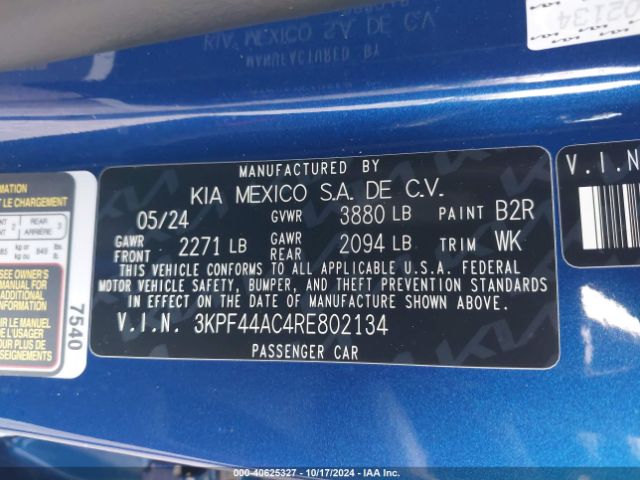 3KPF44AC4RE802134 KIA Forte Gt Manual