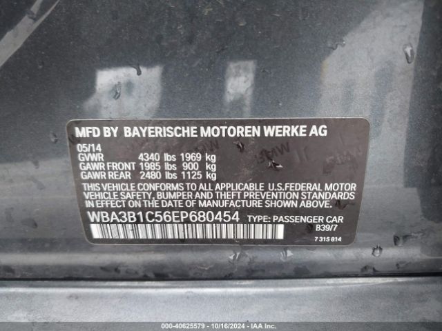 WBA3B1C56EP680454 BMW 320i