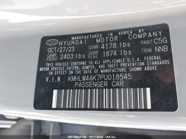 KMHLW4AK7PU018545 Hyundai ELANTRA N