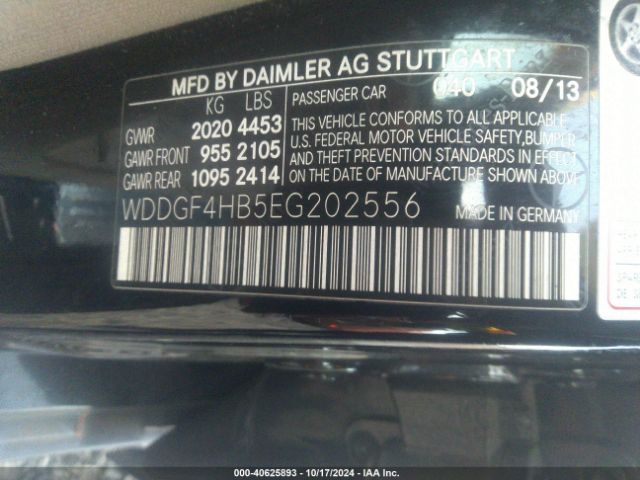 WDDGF4HB5EG202556 Mercedes-Benz C 250 Luxury/sport