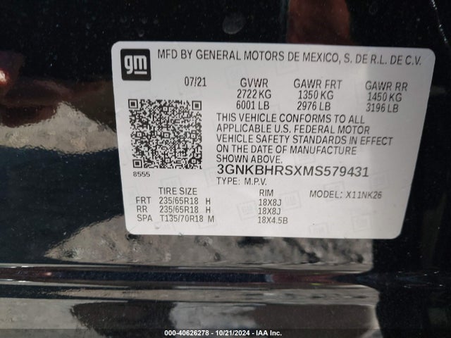 Chevrolet Blazer Awd 2lt 2021 3GNKBHRSXMS579431 Image 9