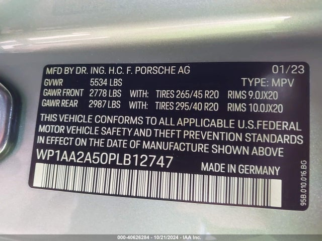 2023 PORSCHE MACAN WP1AA2A50PLB12747 Photo 8