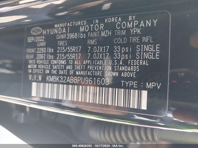 Hyundai Kona Sel 2023 KM8K32AB8PU961603 Image 9