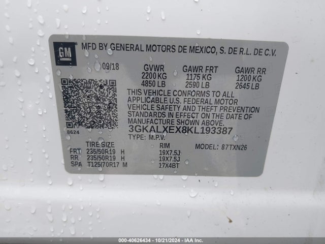 3GKALXEX8KL193387 GMC Terrain Denali