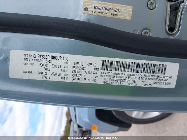 1C4NJRFB7ED558377 Jeep Patriot Latitude