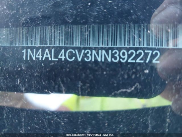 1N4AL4CV3NN392272 Nissan Altima Sr Vc-turbo Fwd