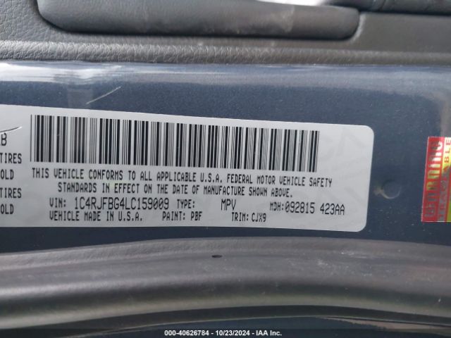 1C4RJFBG4LC159009 Jeep Grand Cherokee Limited 4x4