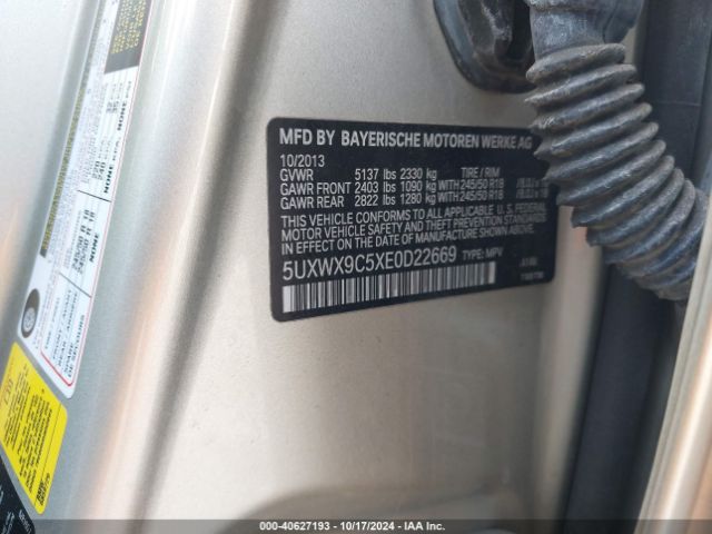 5UXWX9C5XE0D22669 BMW X3 Xdrive28i