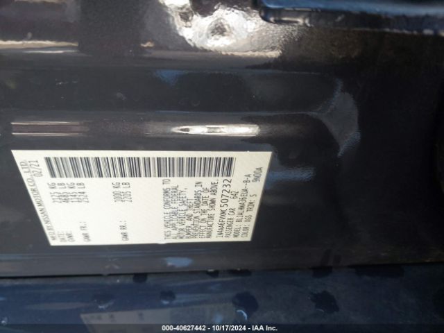 1N4AA6FVXMC507232 Nissan Maxima Platinum Xtronic Cvt