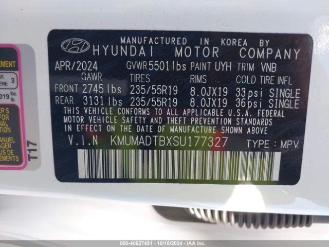 KMUMADTBXSU177327 Genesis Gv70 2.5t Awd