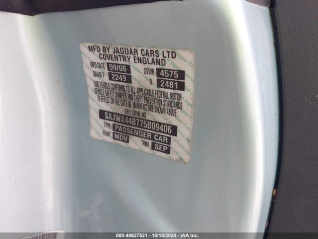 2007 JAGUAR XK SAJWA44B775B09406 Photo 8