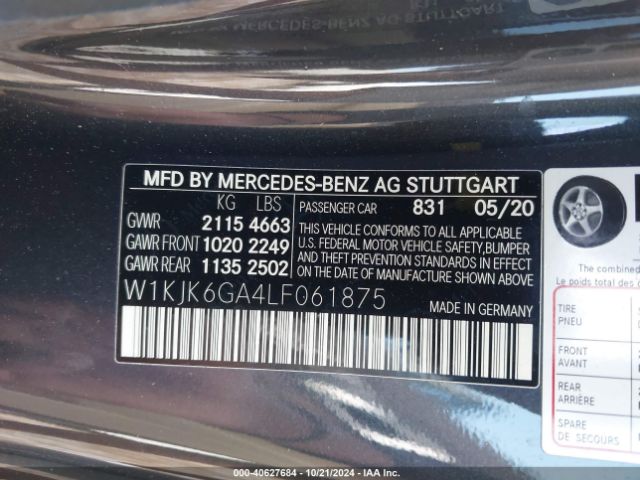 2020 MERCEDES-BENZ SL 450 W1KJK6GA4LF061875 Photo 8