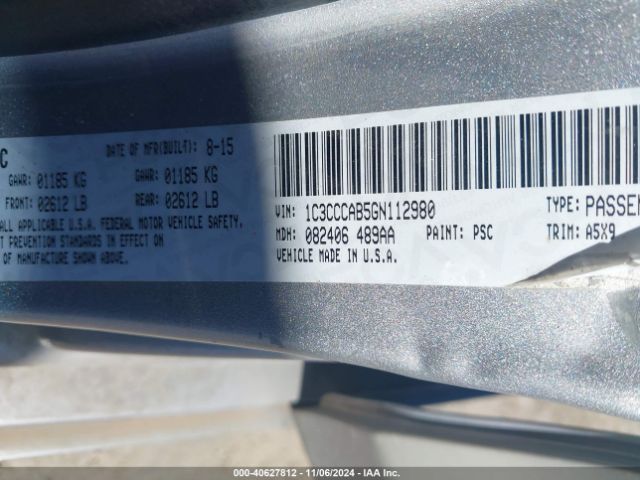 2016 CHRYSLER 200 1C3CCCAB5GN112980 Photo 8
