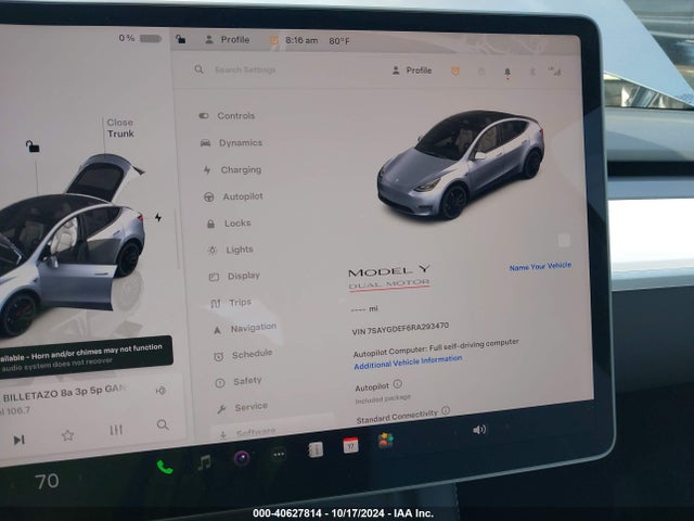 2024 TESLA MODEL Y 7SAYGDEF6RA293470 Photo 6