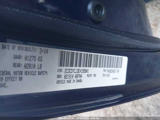 Dodge Challenger Srt8 2014 2C3CDYCJ3EH195801 Image 9