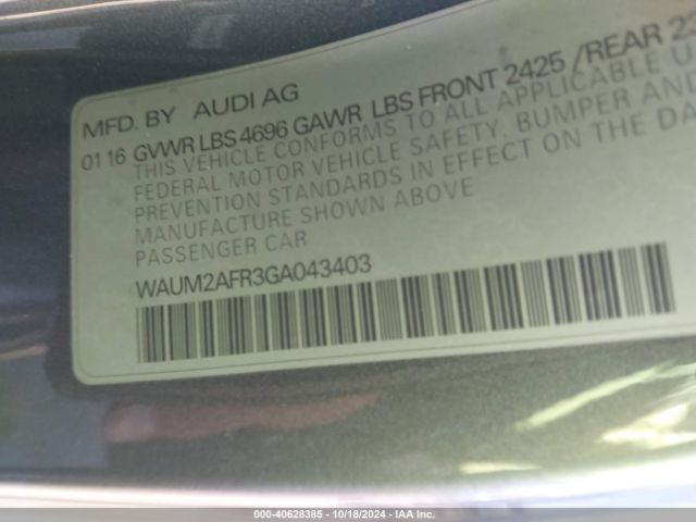 WAUM2AFR3GA043403 Audi A5 2.0t Premium