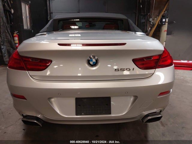 2012 Bmw 650i მანქანა იყიდება აუქციონზე, vin: WBALZ3C5XCDL71401, აუქციონის ნომერი: 40628940