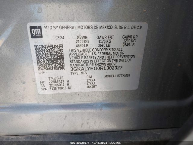 3GKALYEG0RL302327 GMC Terrain Awd At4