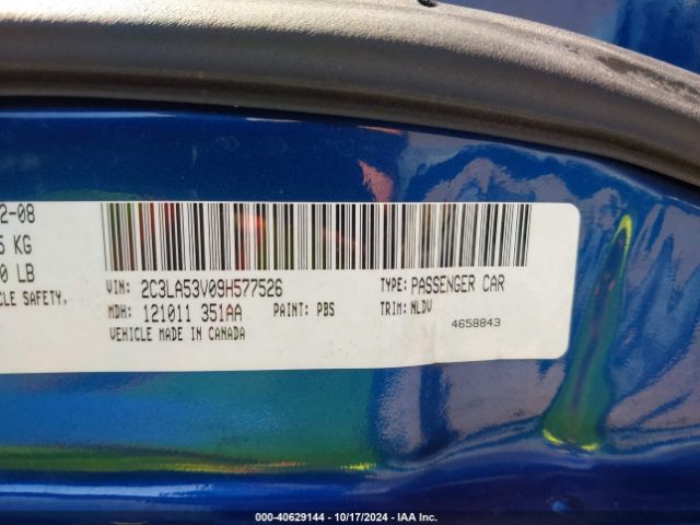 2009 CHRYSLER 300 2C3LA53V09H577526 Photo 8