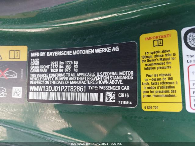 WMW13DJ01P2T82861 Mini Se Hardtop Cooper