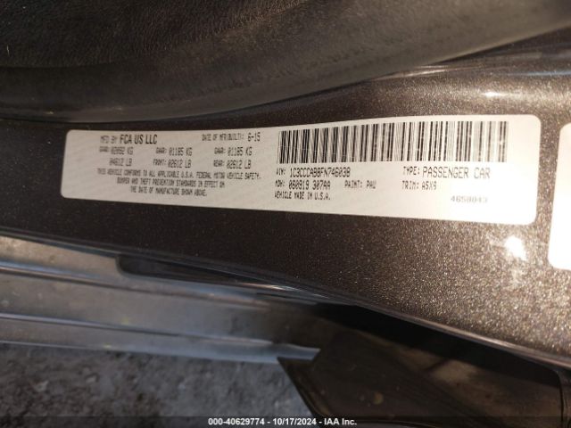 1C3CCCAB8FN746038 Chrysler 200 Limited