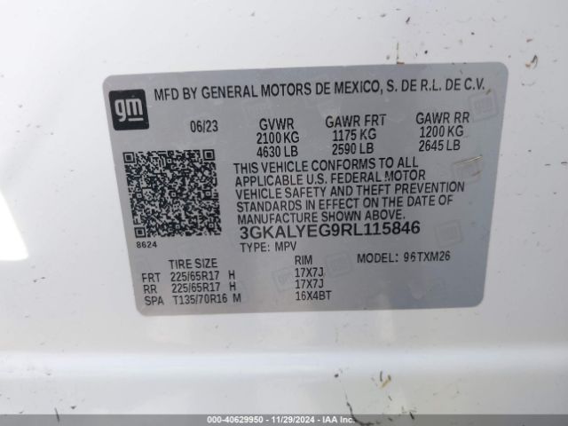 3GKALYEG9RL115846 GMC Terrain Awd At4