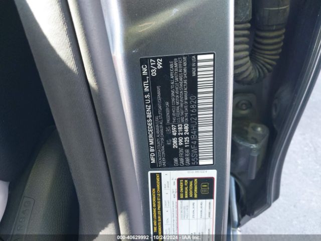 55SWF4JB4HU216820 Mercedes-Benz C 300 Luxury/sport