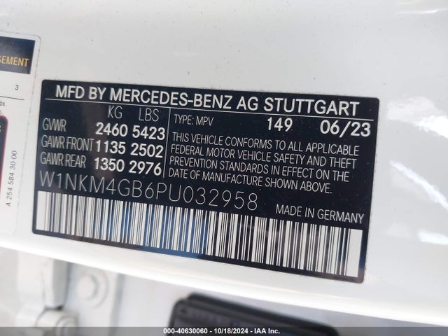 W1NKM4GB6PU032958 Mercedes-Benz Glc 300 Suv
