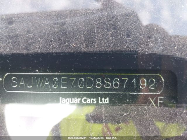 2013 JAGUAR XF SAJWA0E70D8S67192 Photo 8