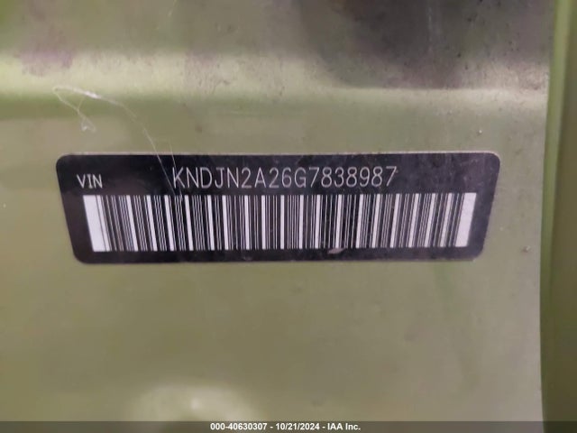 KIA Soul 2016 KNDJN2A26G7838987 Image 9