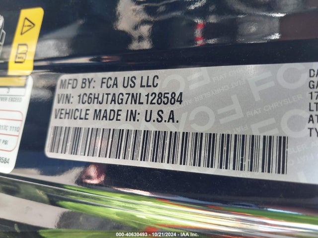 1C6HJTAG7NL128584 Jeep Gladiator Texas Trail 4x4