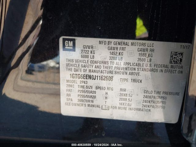 1GTG6EEN0J1162608 GMC Canyon Denali