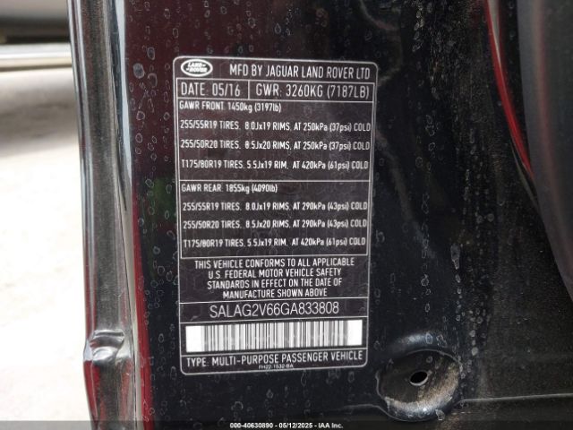 SALAG2V66GA833808 Land Rover LR4