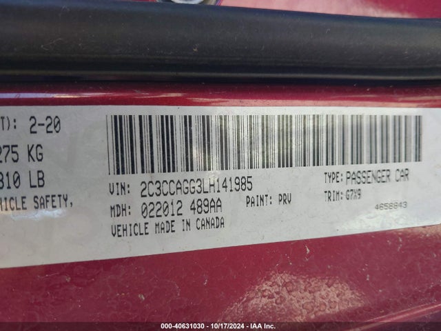 Chrysler 300 300s Awd 2020 2C3CCAGG3LH141985 Image 9